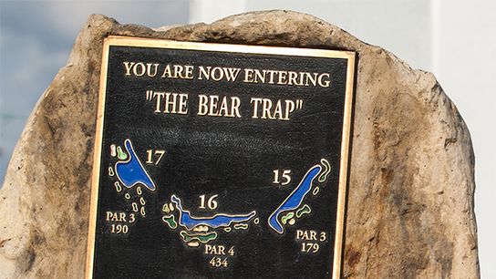 Feb 26, 2015; Palm Beach Gardens, FL, USA; A view of the plaque showing the start of 